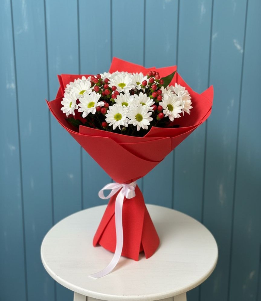 Букет цветов из: Хризантемы в Донском