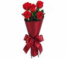 Букет 5 Красных роз Эдлесс Лав в Донском