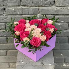 Цветочная композиция из Розы в коробке в Донском