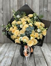 Букет цветов из:  Розы и Лизиантусы в Донском