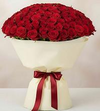 Букет 101 Красная роза Милано в Донском
