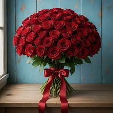 Букет Красные розы Блэк Меджик в Донском
