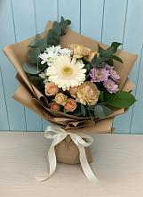 Букет цветов из:  Герберы и Хризантемы в Донском