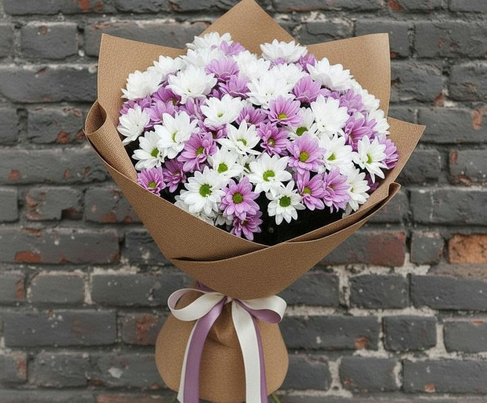 Букет цветов из: Хризантемы в Донском