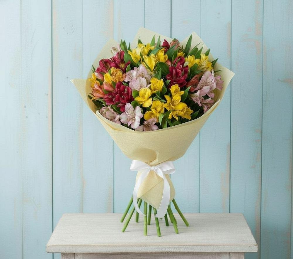 Букет цветов из: Альстромерии в Донском