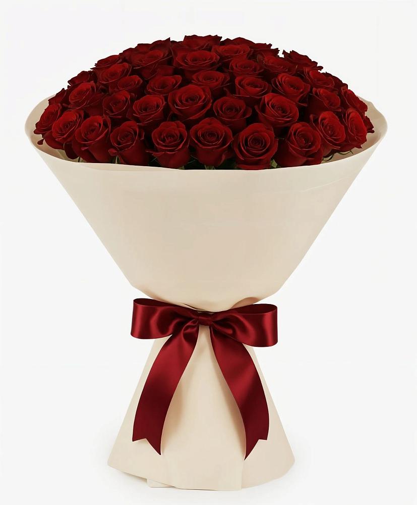 Букет 101 Бордовая роза Блэк Бакарра в Донском