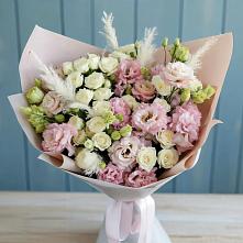 Букет цветов из:  Альстромерии и Розы в Донском