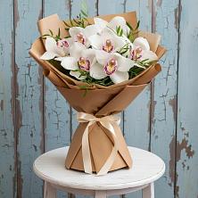 Букет цветов из:  Орхидеи и Розы в Донском
