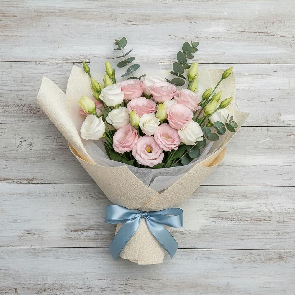 Букет цветов из: Лизиантусы в Донском